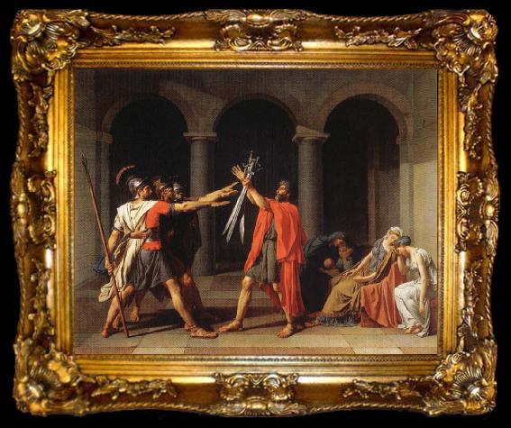 framed  Jacques-Louis David THe Oath of the Horatii, ta009-2